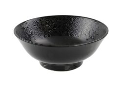 Håndlavet Japansk ramenskål i sort. Ramen skålen er god til nudelretter og ramensuppe. Japansk, håndlavet keramik.